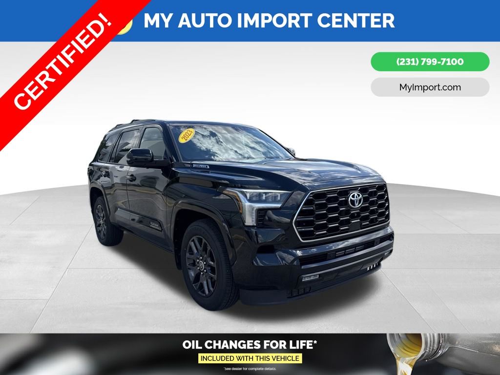 Midnight Black Metallic 2023 Toyota Sequoia SUV / Crossover Four-Wheel Drive Automatic