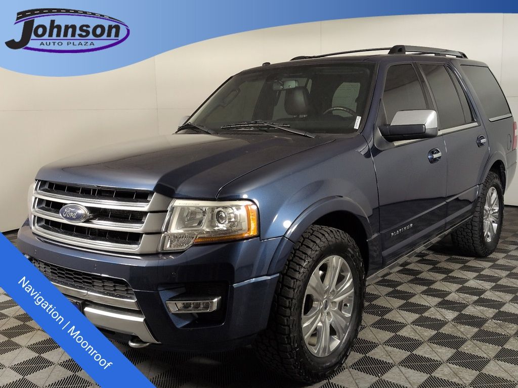 Blue Jeans Metallic 2016 Ford Expedition Platinum 4WD SUV / Crossover Four-Wheel Drive 6-Speed Automatic