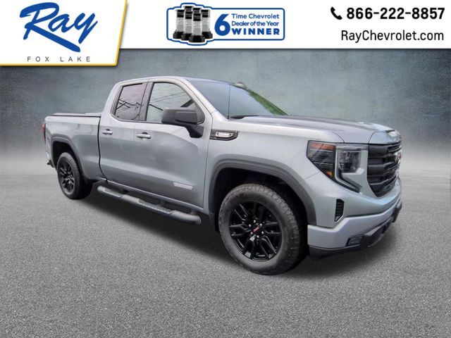 Sterling Metallic 2023 GMC Sierra 1500 Elevation Double Cab 4WD Pickup Truck Four-Wheel Drive Automatic