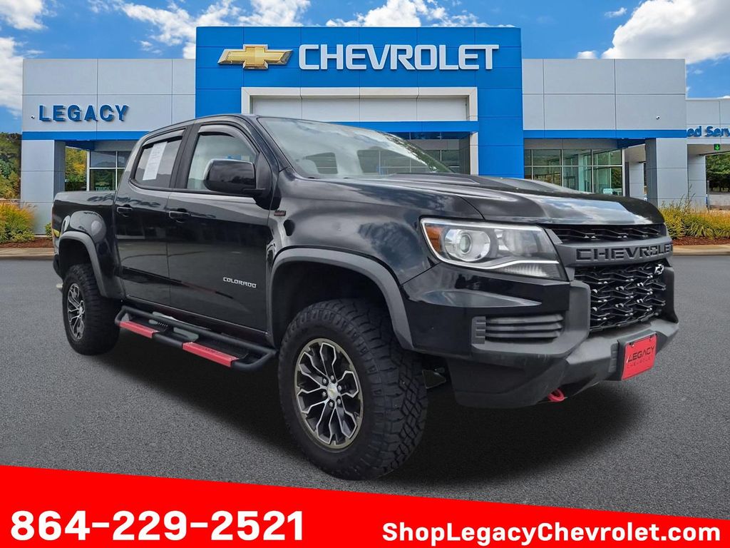 Black 2021 Chevrolet Colorado Pickup Truck Four-Wheel Drive 8-Speed Automatic