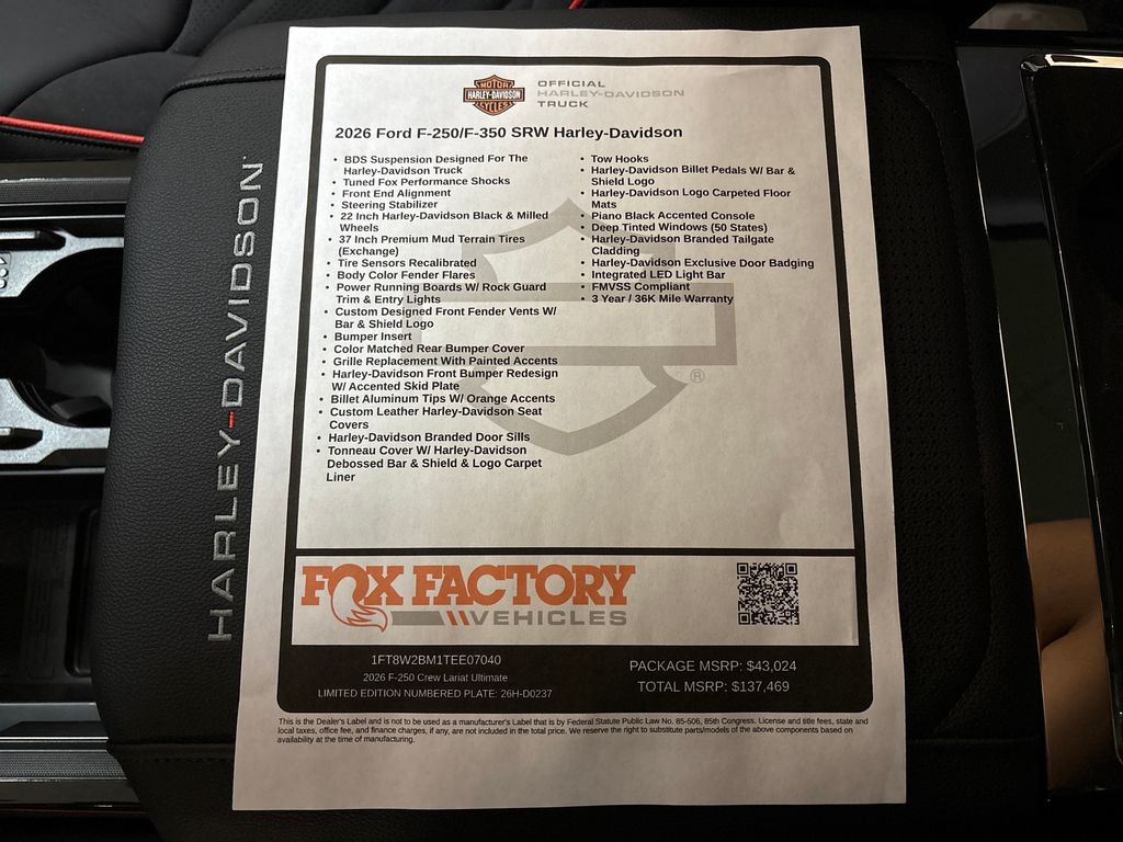New 2026 Black Ford HARLEY DAVIDSON image 31