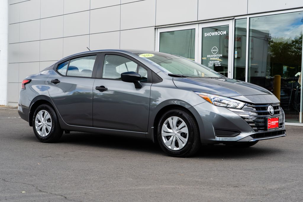 Gray (Gun Metallic) 2025 Nissan Versa Sedan Front-Wheel Drive Continuously Variable Transmission