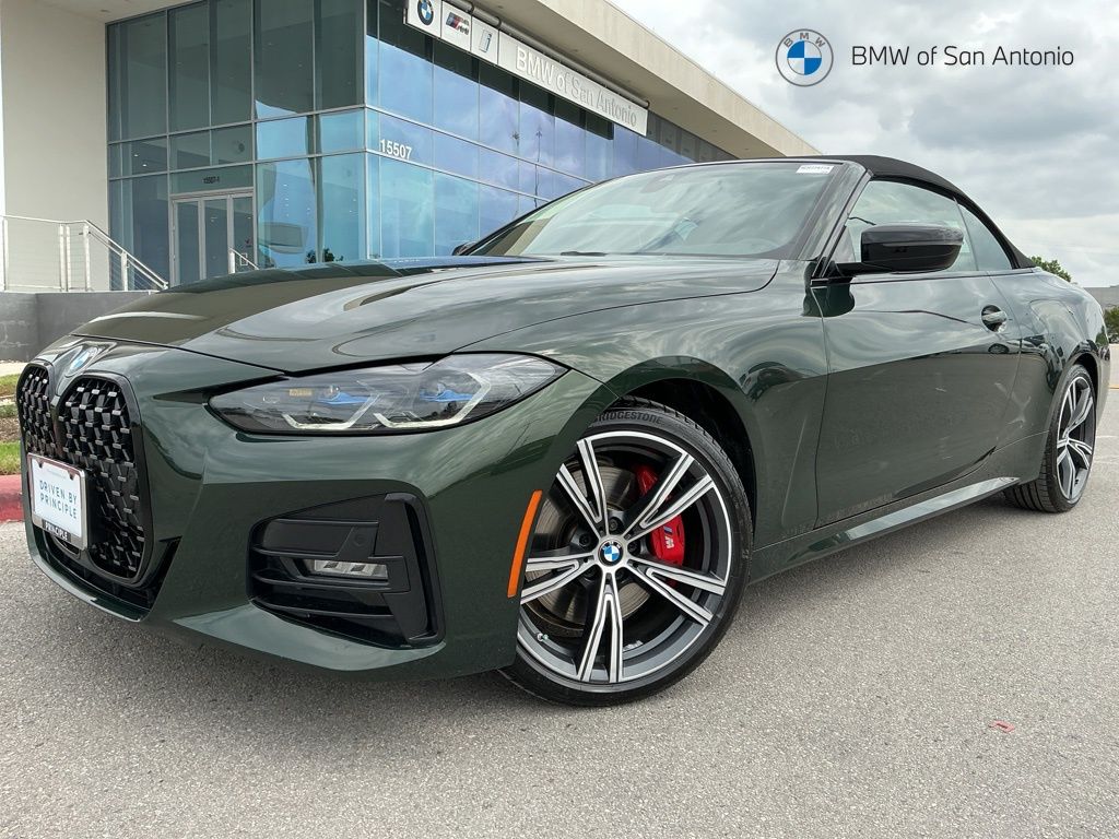 San Remo Green Metallic 2022 BMW 4 Series 430i Convertible xDrive Convertible All-Wheel Drive 8-Speed Automatic
