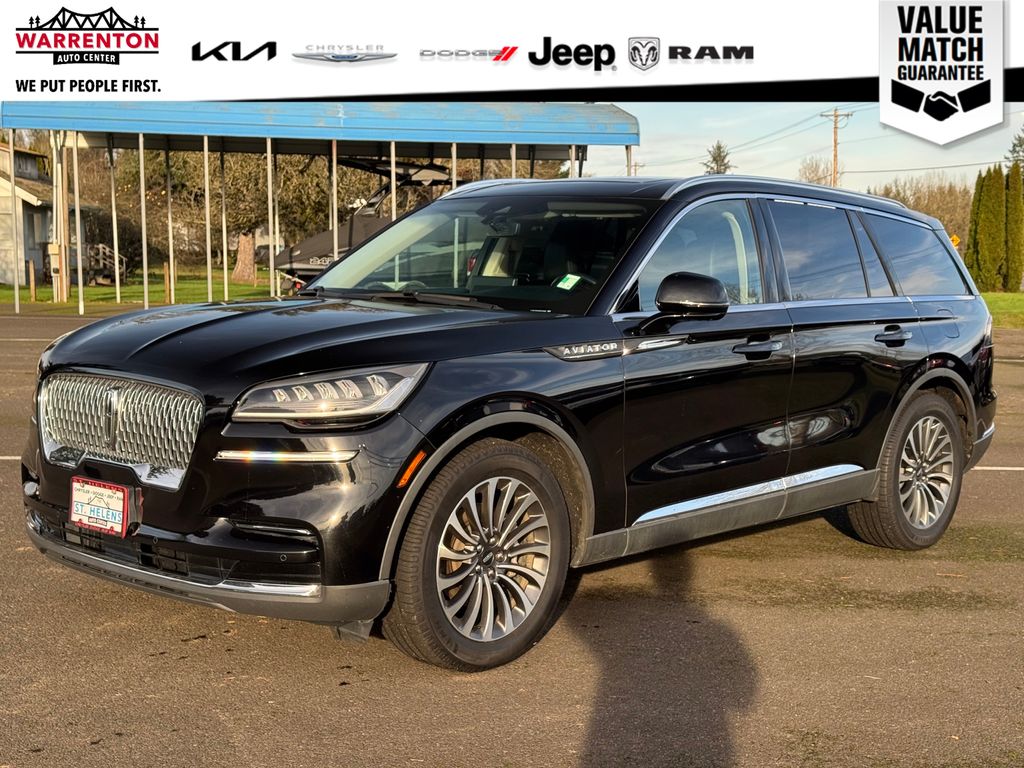 Infinite Black Metallic Clearcoat 2023 Lincoln Aviator Reserve RWD SUV / Crossover Rear-Wheel Drive Automatic