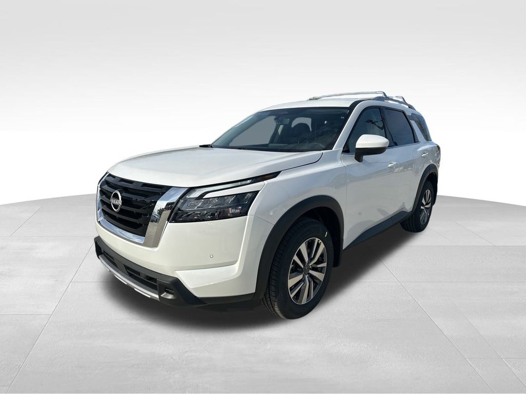 2025 Everest White Pearl Tricoat Nissan Pathfinder SL FWD SUV