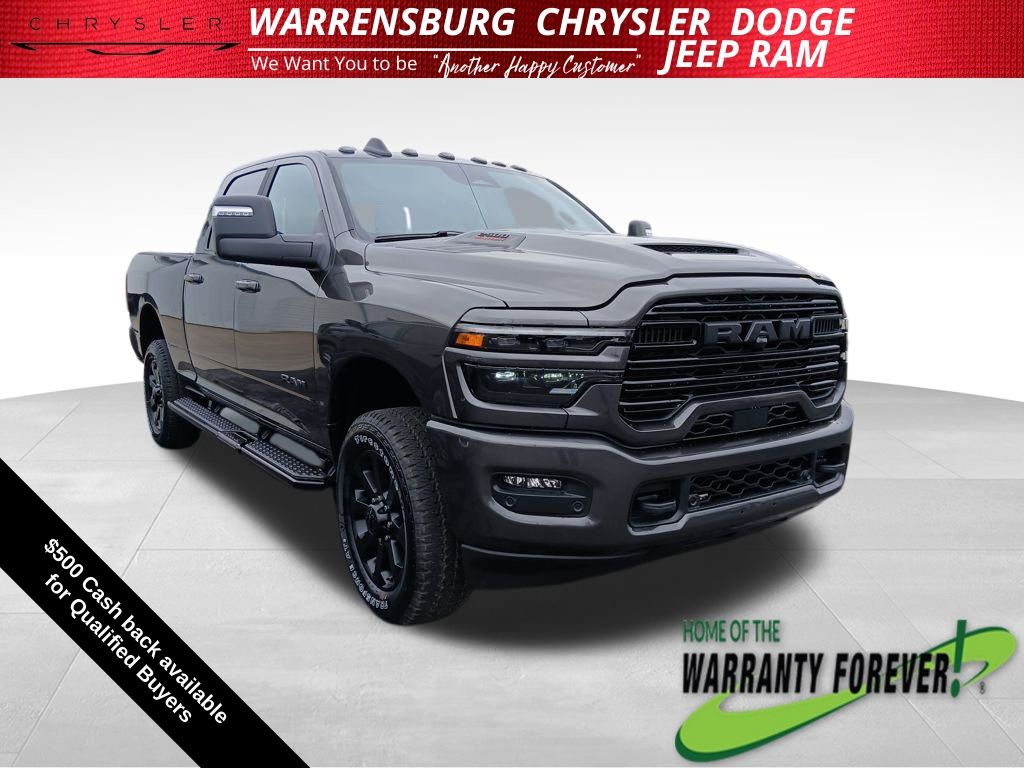 Gray (Granite Crystal Metallic Clearcoat) 2026 RAM 2500 Laramie Crew Cab 4WD Pickup Truck Four-Wheel Drive 8-Speed Automatic