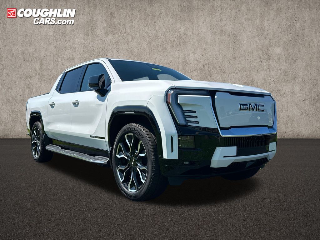 Summit White 2025 GMC Sierra EV Pickup Truck All-Wheel Drive 1-Speed Automatic