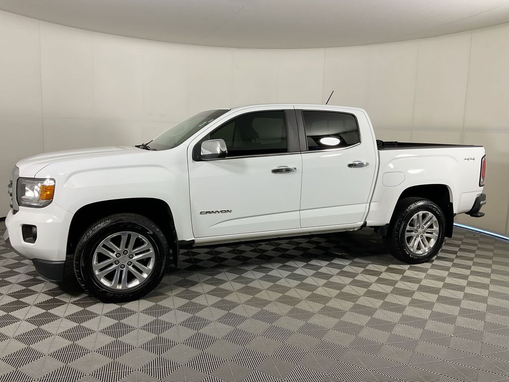 Summit White 2018 GMC Canyon SLT Crew Cab 4WD Pickup Truck Four-Wheel Drive 8-Speed Automatic
