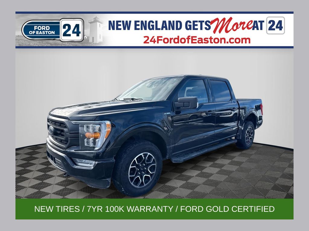 Black 2023 Ford F-150 XLT SuperCrew 4WD Pickup Truck Four-Wheel Drive Automatic