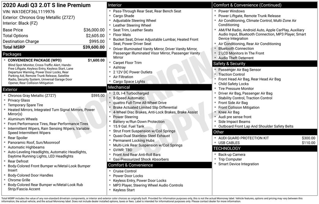 Used 2020 Gray Audi Premium S line image 68