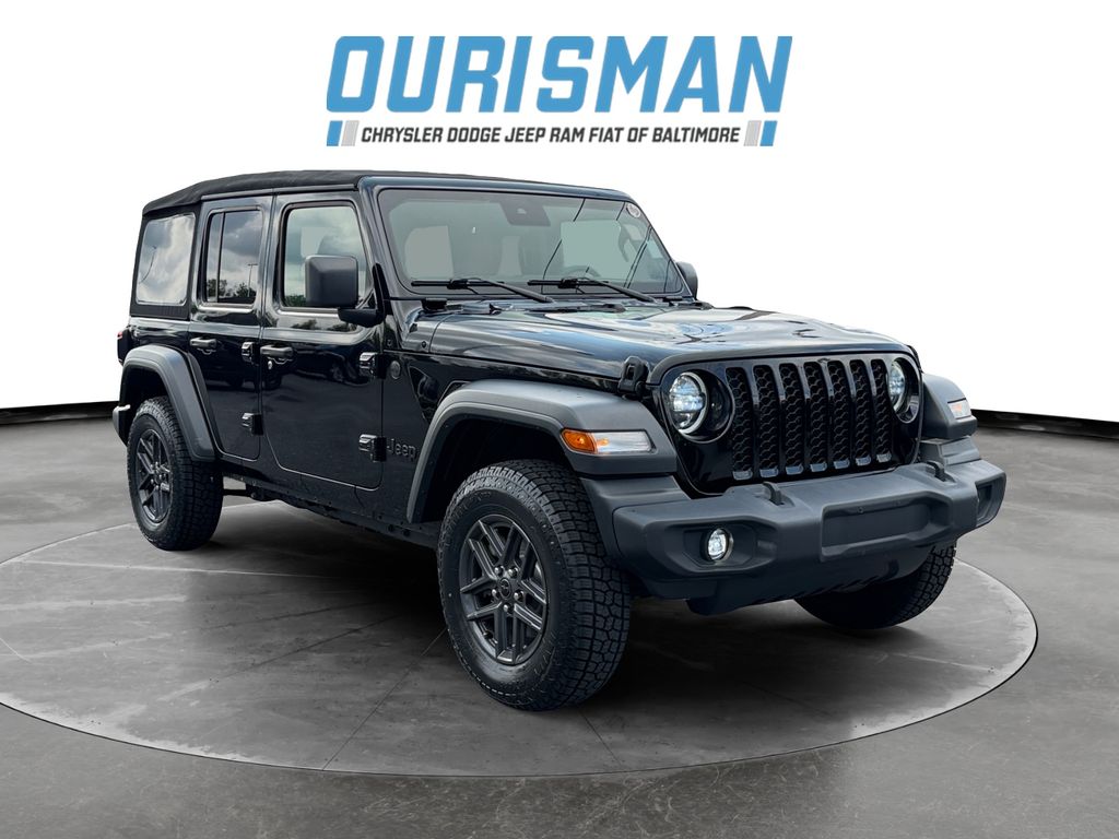 Black Clearcoat 2024 Jeep Wrangler SUV / Crossover Four-Wheel Drive 8-Speed Automatic