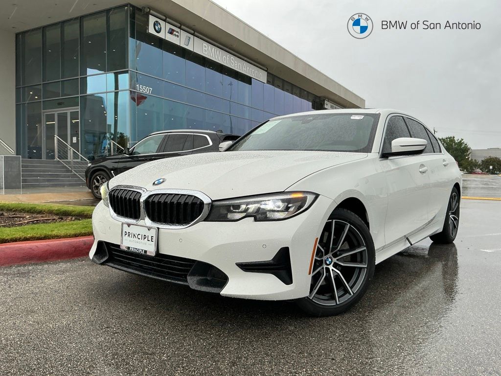 Alpine White 2019 BMW 3 Series Sedan Rear-Wheel Drive 8-Speed Automatic