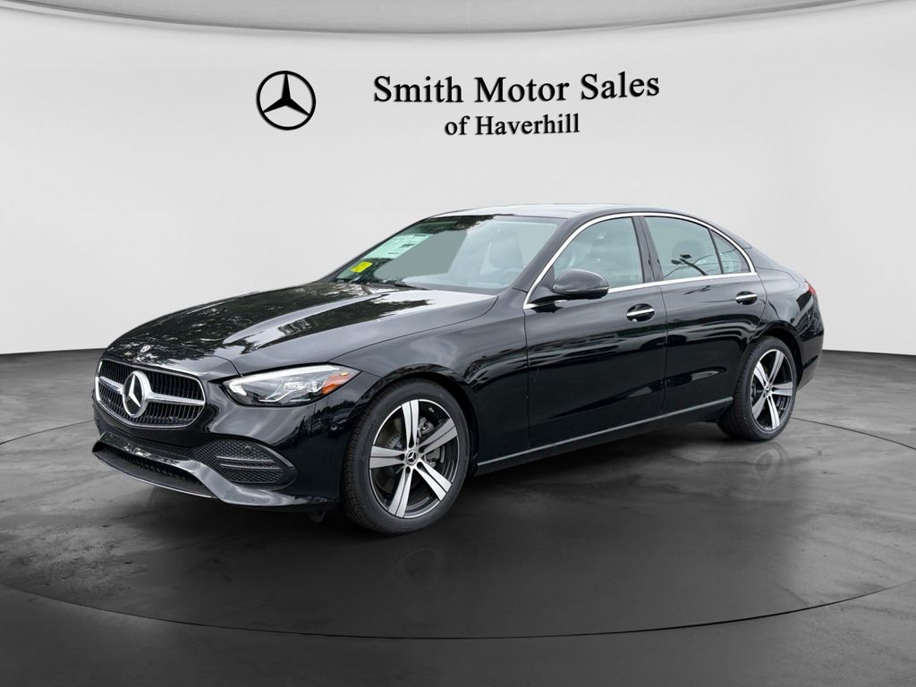 Black 2026 Mercedes-Benz C-Class Sedan All-Wheel Drive 9-Speed Automatic