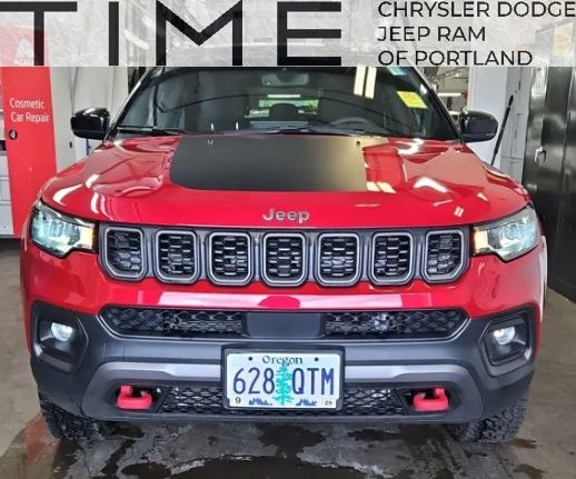 Red Hot Pearlcoat 2025 Jeep Compass SUV / Crossover Four-Wheel Drive 8-Speed Automatic