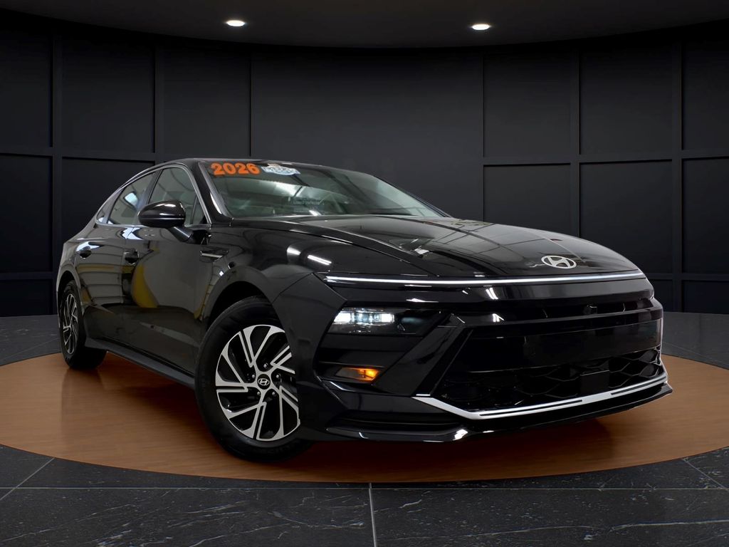 Abyss Black 2026 Hyundai Sonata Hybrid Blue FWD Sedan Front-Wheel Drive 6-Speed Automatic