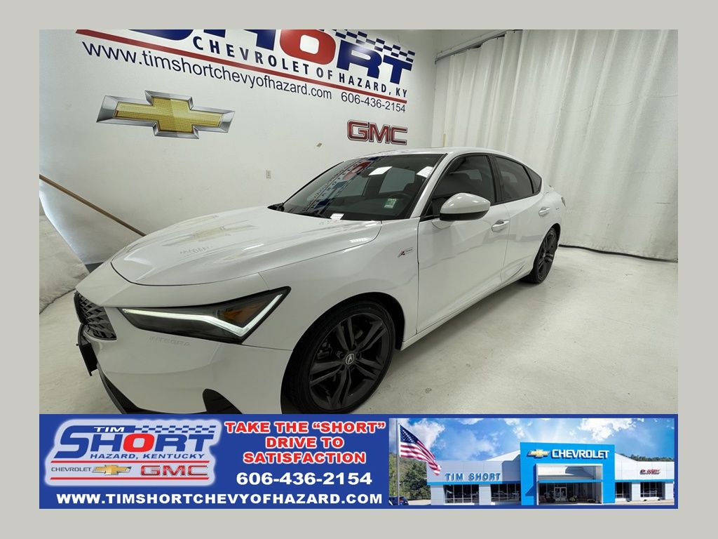 Platinum White Pearl 2024 Acura Integra Sedan Front-Wheel Drive Continuously Variable Transmission