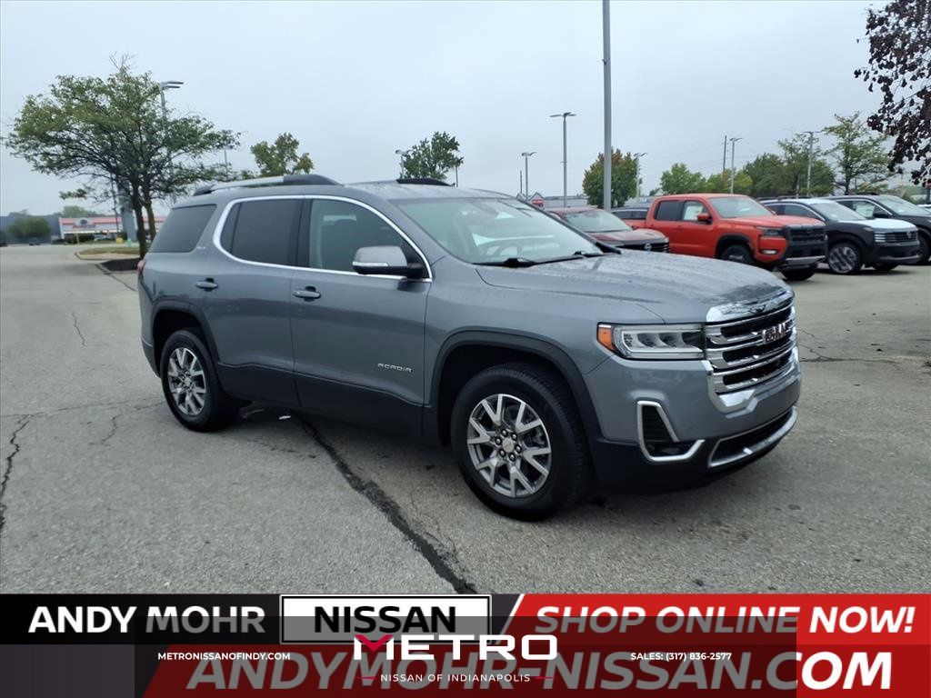 Gray (Satin Steel Metallic) 2021 GMC Acadia SUV / Crossover Front-Wheel Drive 9-Speed Automatic