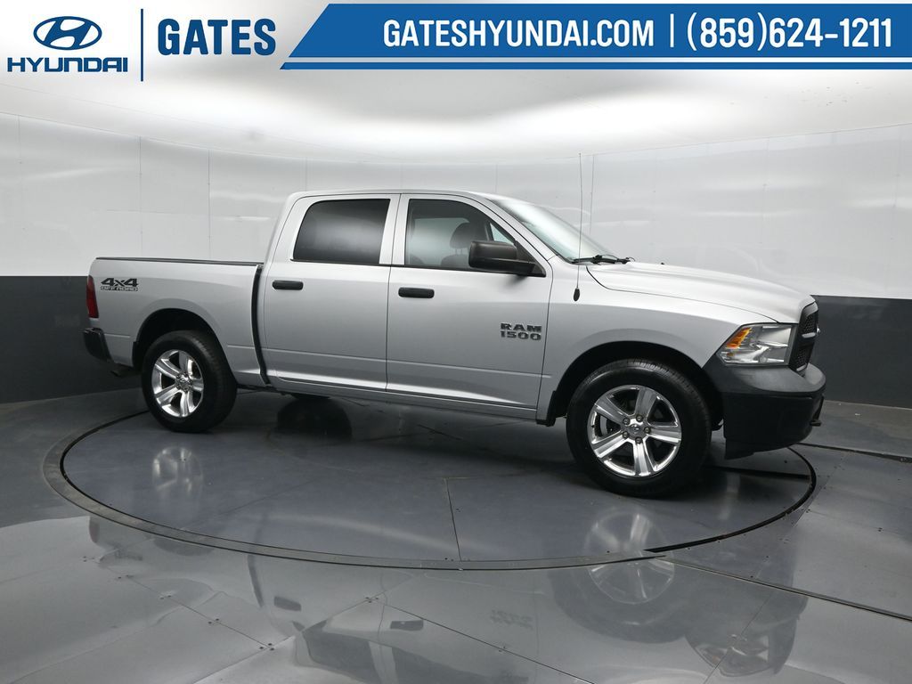 Bright Silver Clearcoat Metallic 2015 RAM 1500 Tradesman Crew Cab 4WD Pickup Truck Four-Wheel Drive 8-Speed Automatic