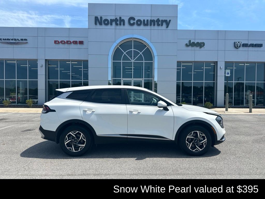 Snow White Pearl 2025 Kia Sportage SUV / Crossover Front-Wheel Drive 8-Speed Automatic