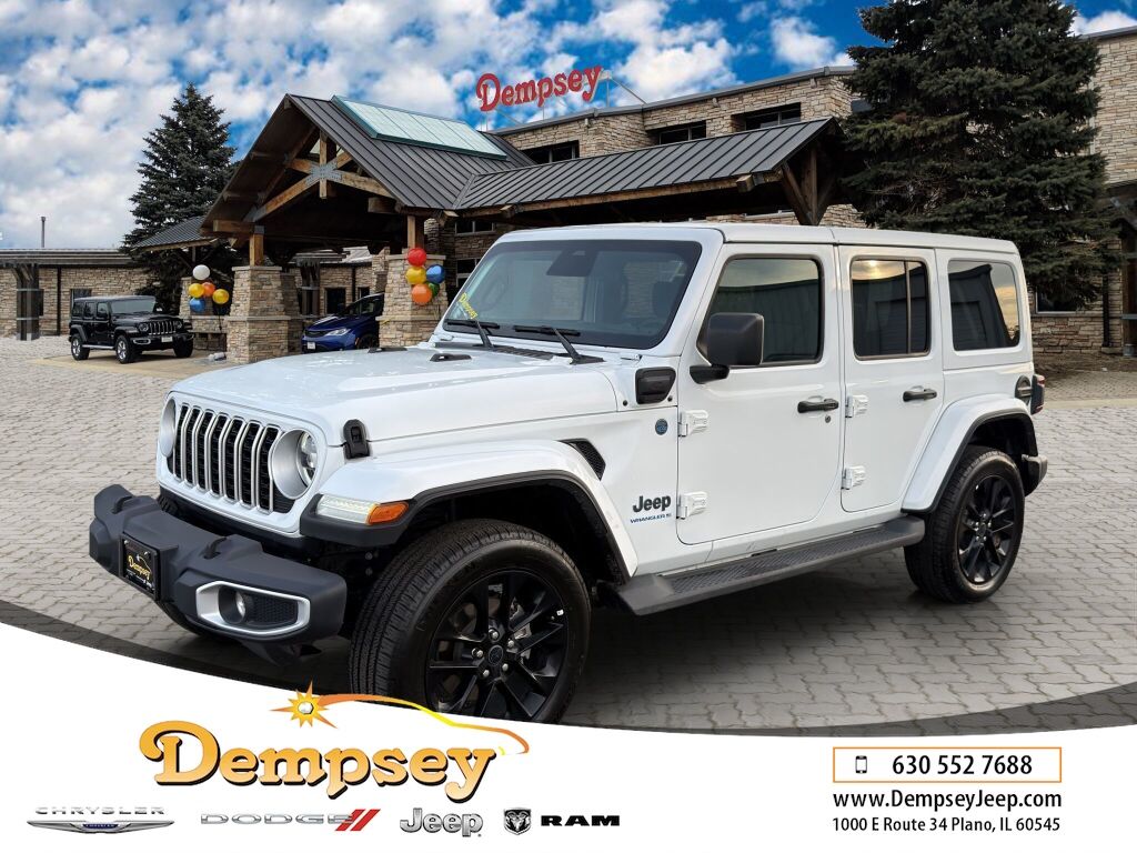 Bright White Clearcoat 2025 Jeep Wrangler 4xe SUV / Crossover Four-Wheel Drive 8-Speed Automatic