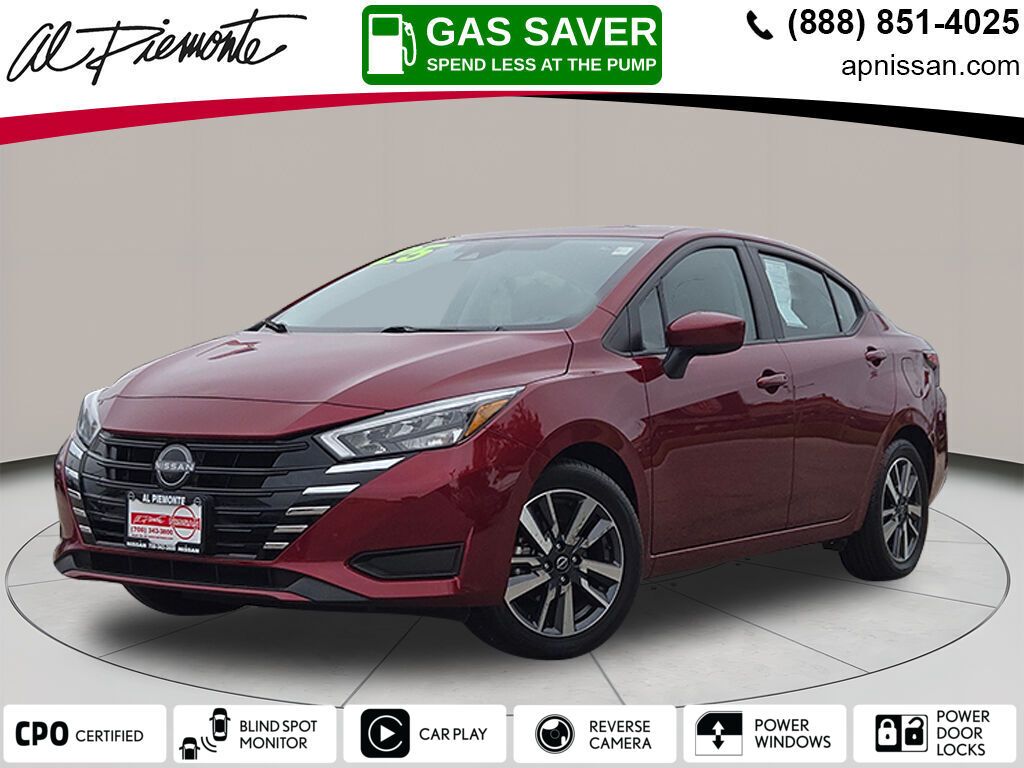 Red (Scarlet) 2025 Nissan Versa SV FWD Sedan Front-Wheel Drive Continuously Variable Transmission