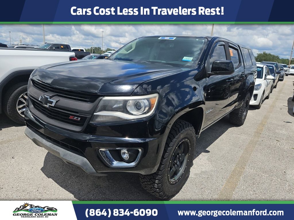 Black 2019 Chevrolet Colorado Pickup Truck Four-Wheel Drive 8-Speed Automatic