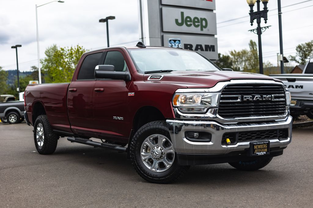 Delmonico Red Pearlcoat 2021 RAM 2500 Big Horn Crew Cab LB 4WD Pickup Truck Four-Wheel Drive 8-Speed Automatic