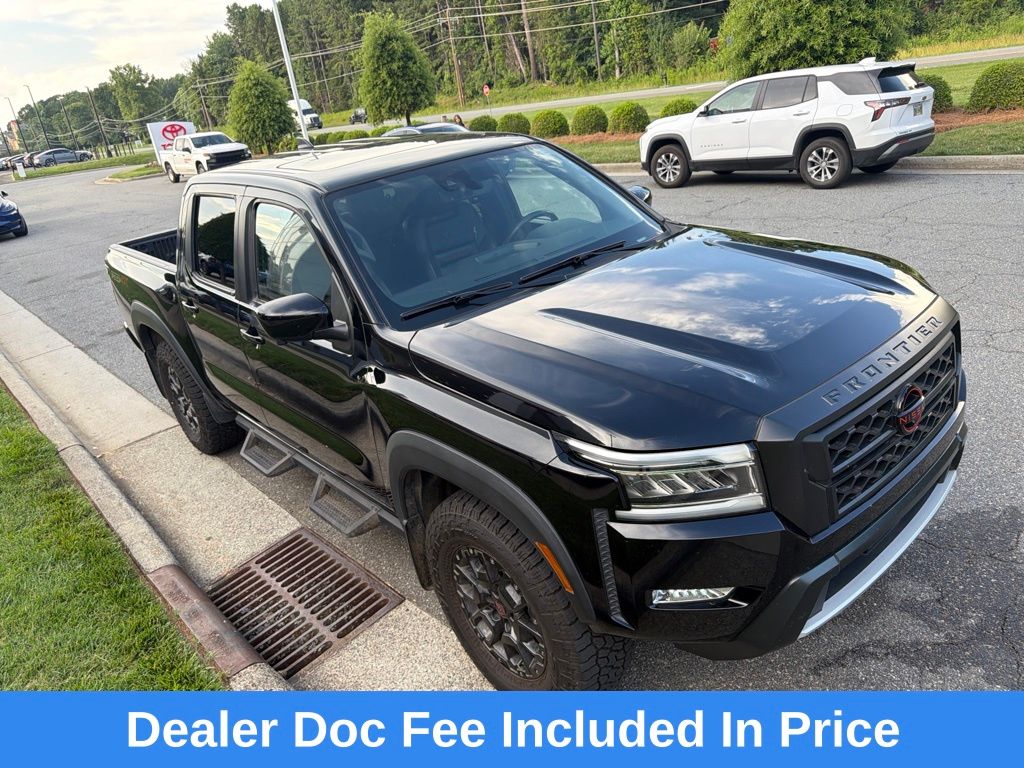 Super Black 2023 Nissan Frontier PRO-4X Crew Cab 4WD Pickup Truck Four-Wheel Drive 9-Speed Automatic