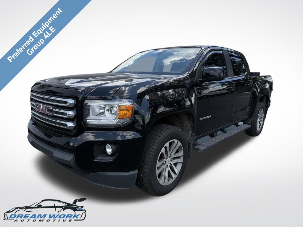 Onyx Black 2016 GMC Canyon SLE Crew Cab 4WD Pickup Truck Four-Wheel Drive 6-Speed Automatic