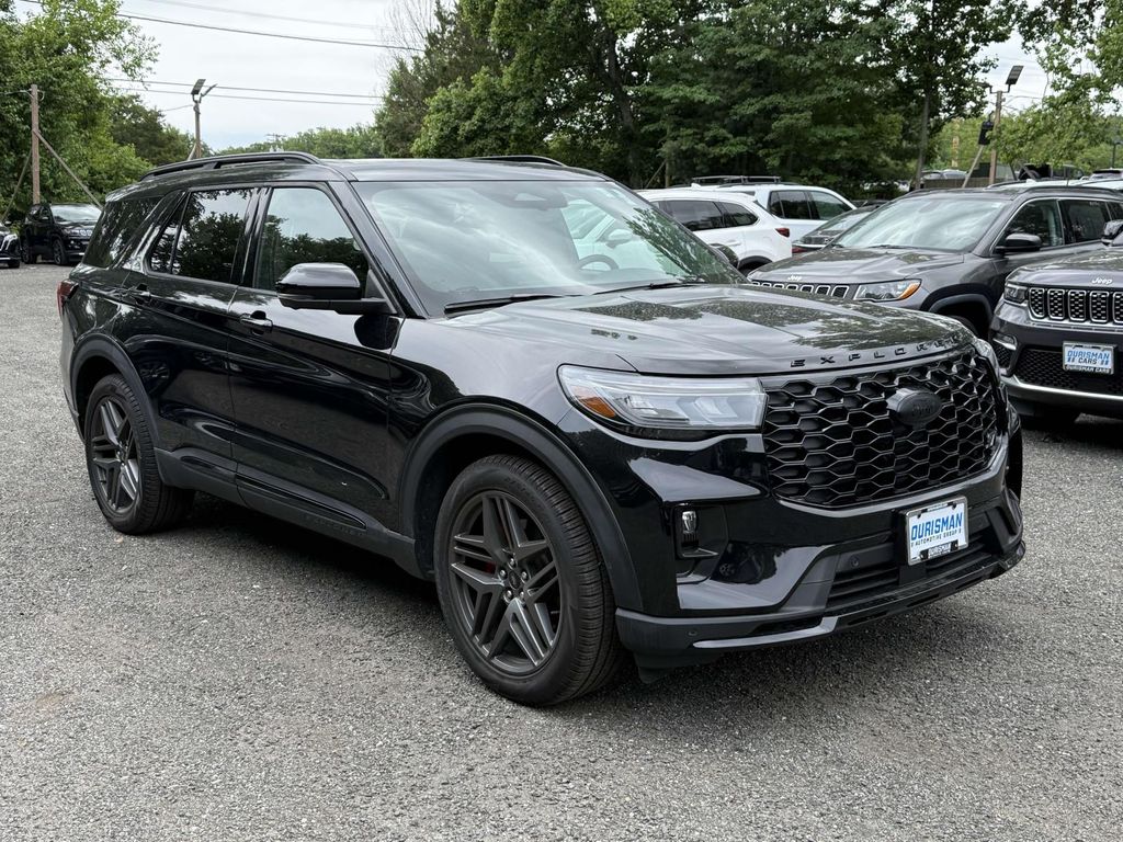 Black Metallic 2025 Ford Explorer SUV / Crossover All-Wheel Drive Automatic