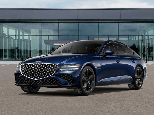 Capri Blue 2026 Genesis G80 2.5T Sport Prestige AWD Sedan All-Wheel Drive 8-Speed Automatic