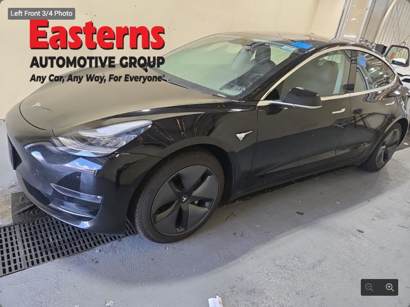 Black 2019 Tesla Model 3 Sedan Rear-Wheel Drive 1-Speed Automatic
