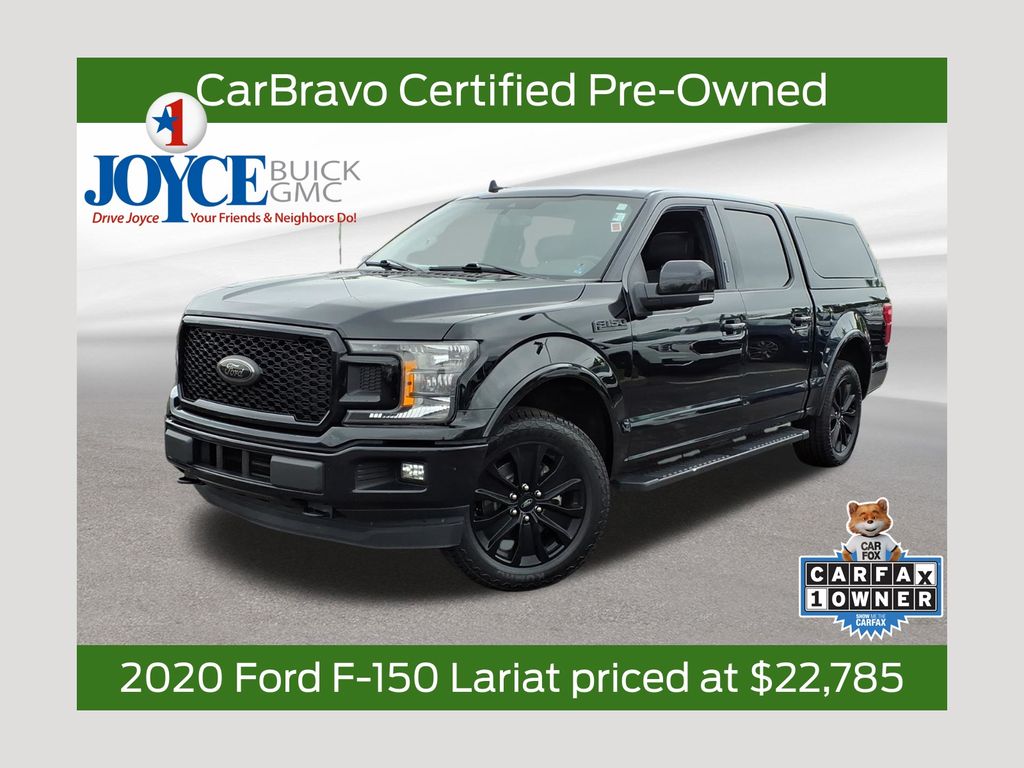 Agate Black Metallic 2020 Ford F-150 Pickup Truck Four-Wheel Drive Automatic