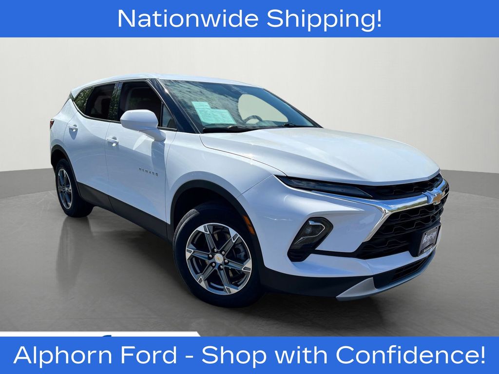 Summit White 2023 Chevrolet Blazer SUV / Crossover All-Wheel Drive 9-Speed Automatic Overdrive
