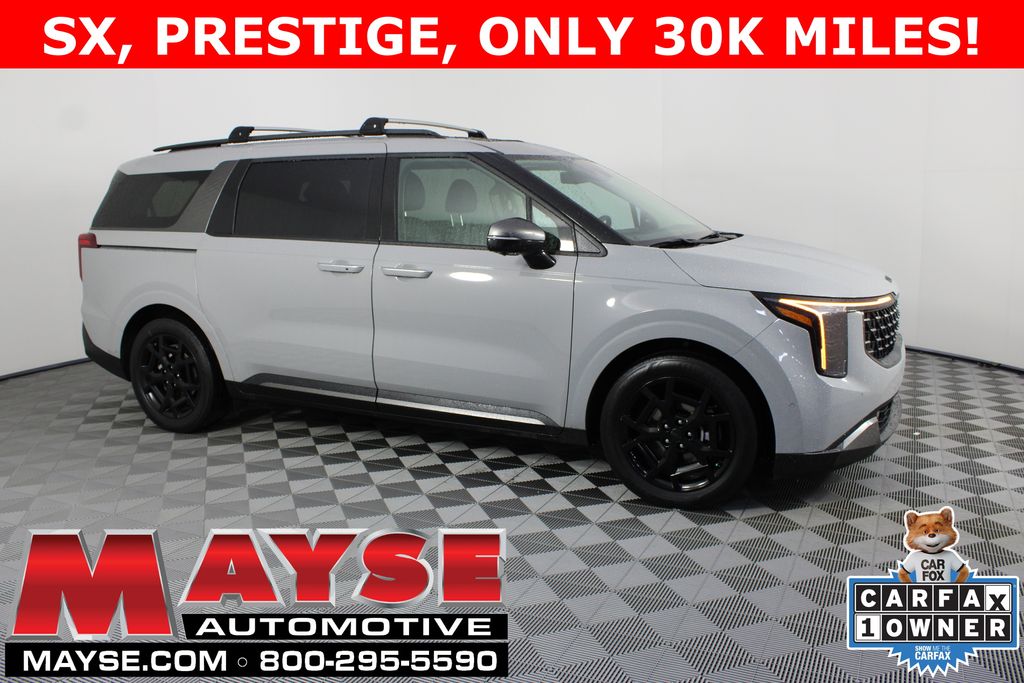 Ceramic Silver 2025 Kia Carnival Hybrid SX Prestige FWD Minivan Front-Wheel Drive 6-Speed Automatic
