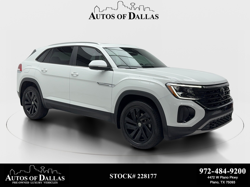Pure White 2024 Volkswagen Atlas Cross Sport SE FWD with Technology SUV / Crossover Front-Wheel Drive 8-Speed Automatic