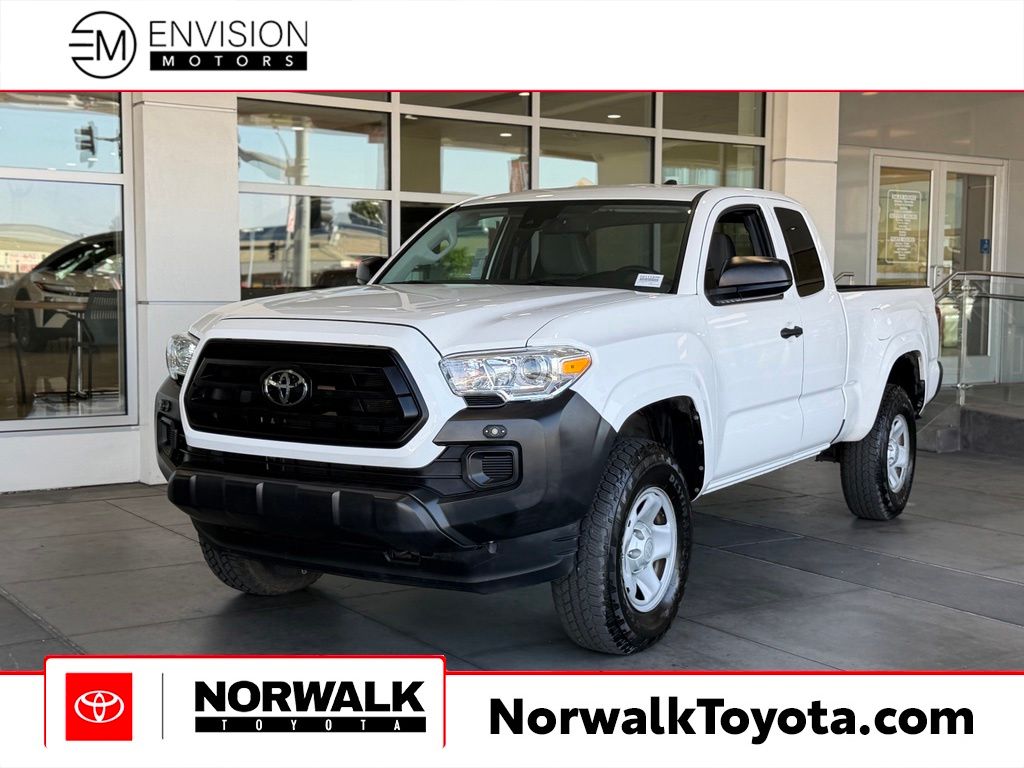 White 2022 Toyota Tacoma Pickup Truck Four-Wheel Drive 6-Speed Automatic