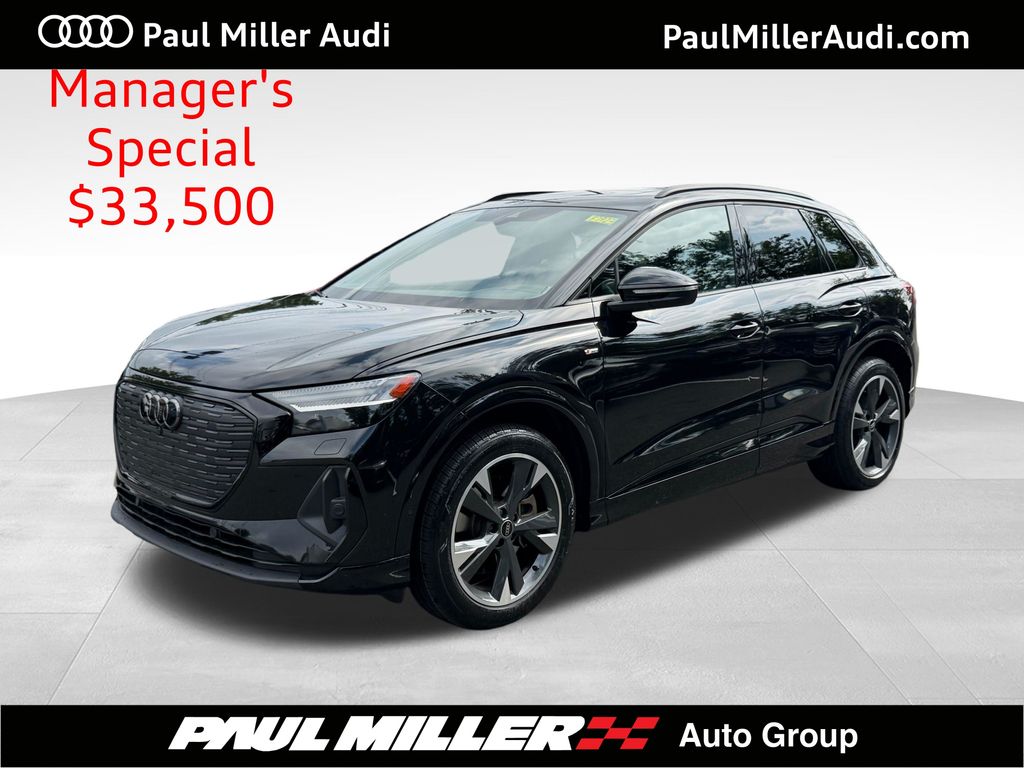 Black Metallic 2023 Audi Q4 e-tron SUV / Crossover All-Wheel Drive Automatic