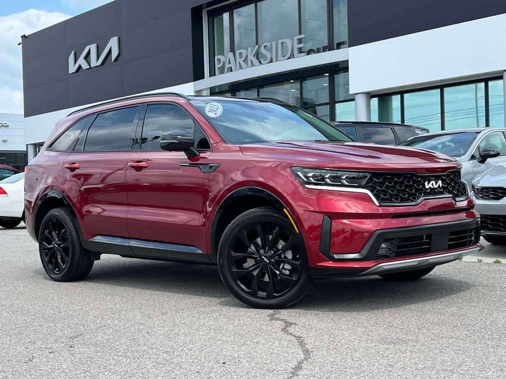 Passion Red 2023 Kia Sorento SX Prestige AWD SUV / Crossover All-Wheel Drive 8-Speed Dual Clutch