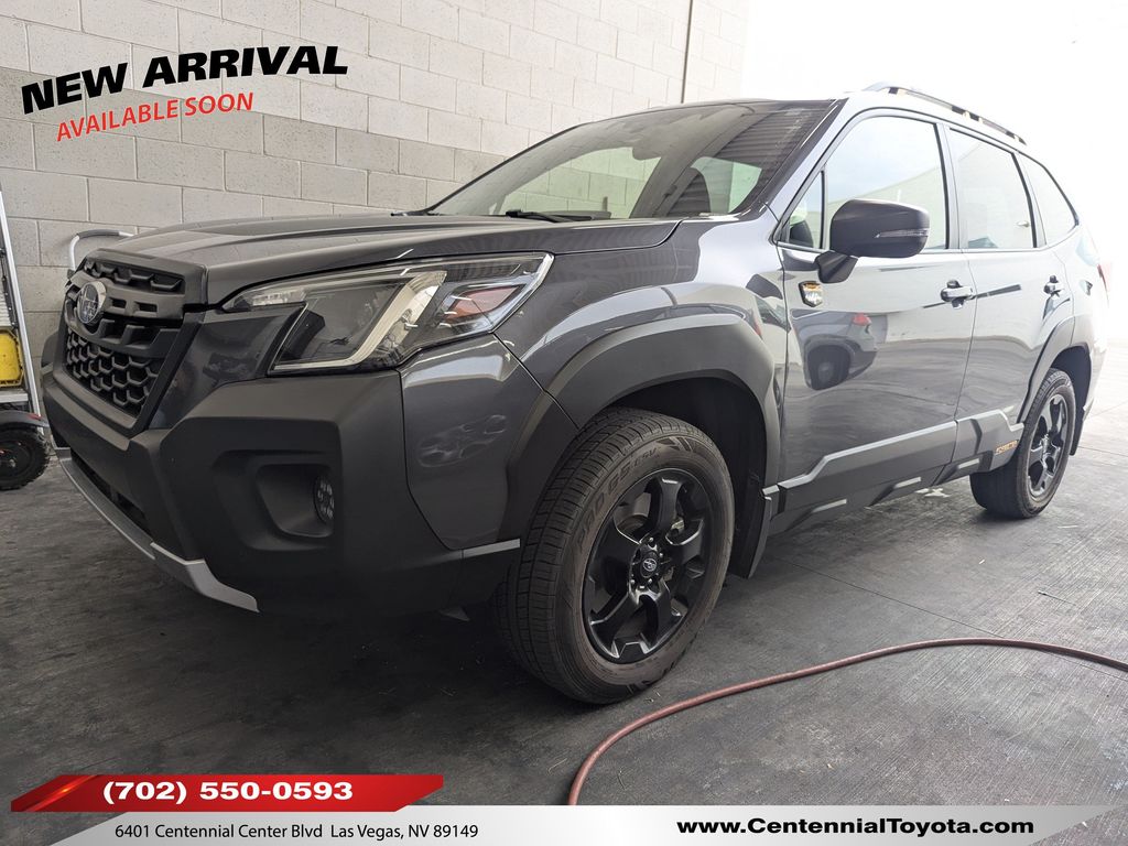 Gray Metallic 2022 Subaru Forester SUV / Crossover All-Wheel Drive Continuously Variable Transmission