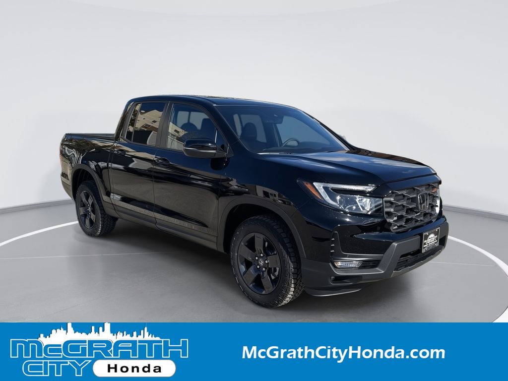 Crystal Black Pearl 2026 Honda Ridgeline Pickup Truck All-Wheel Drive 9-Speed Automatic