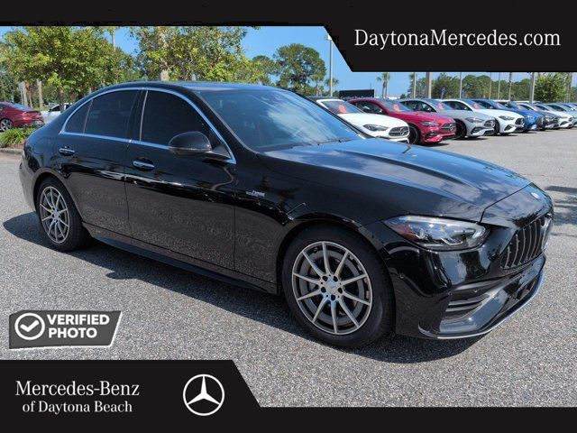 Black 2024 Mercedes-Benz C-Class Sedan All-Wheel Drive 9-Speed Automatic