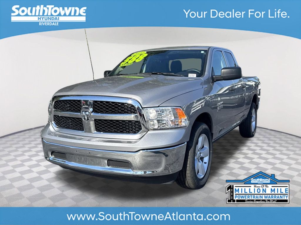 Billet Silver Metallic Clearcoat 2024 RAM 1500 Classic SLT Quad Cab 4WD Pickup Truck Four-Wheel Drive 8-Speed Automatic