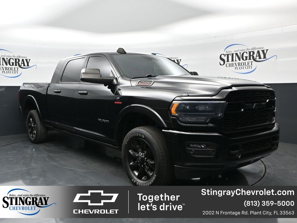 Diamond Black Crystal Pearlcoat 2021 RAM 2500 Limited Mega Cab 4WD Pickup Truck Four-Wheel Drive 6-Speed Automatic