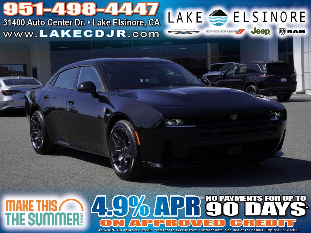 Diamond Black Crystal Pearlcoat 2026 Dodge Charger Scat Pack Sedan AWD Sedan All-Wheel Drive 8-Speed Automatic