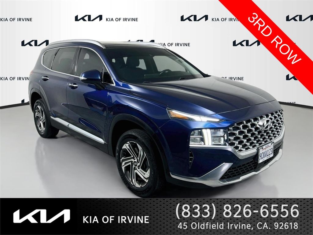 Stormy Blue 2022 Hyundai Santa Fe SUV / Crossover All-Wheel Drive 8-Speed Automatic