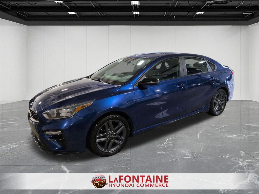 Deep Sea Blue 2021 Kia Forte GT Line FWD Sedan Front-Wheel Drive Continuously Variable Transmission