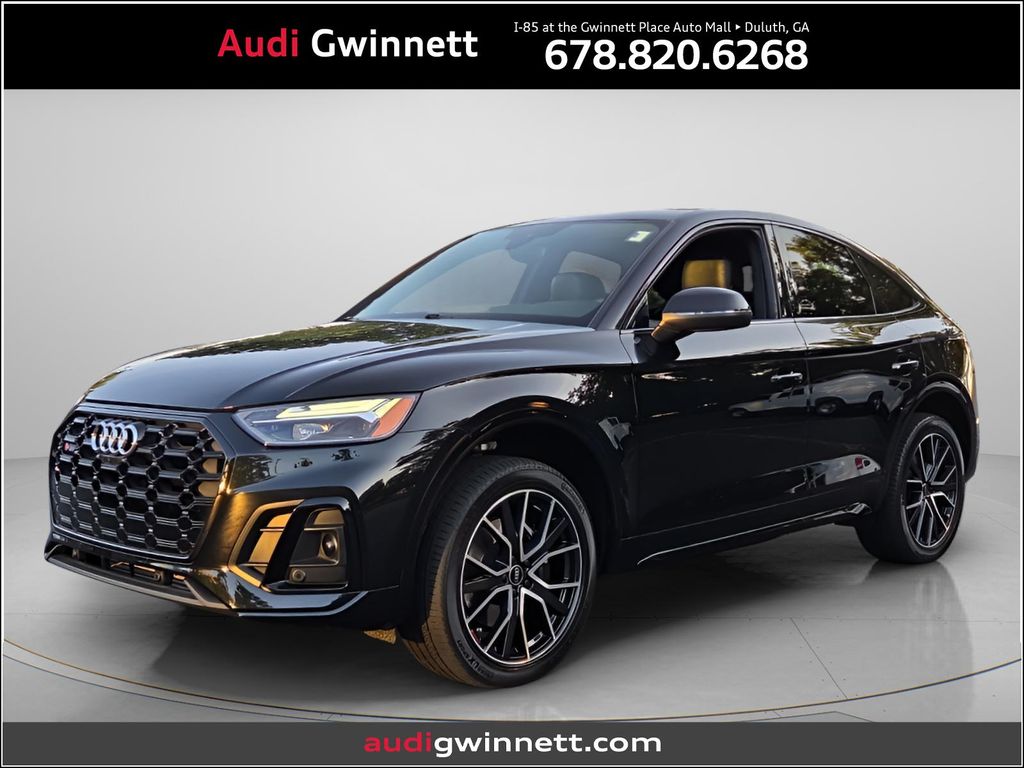 Black Metallic 2023 Audi SQ5 Sportback Sedan All-Wheel Drive 8-Speed Automatic