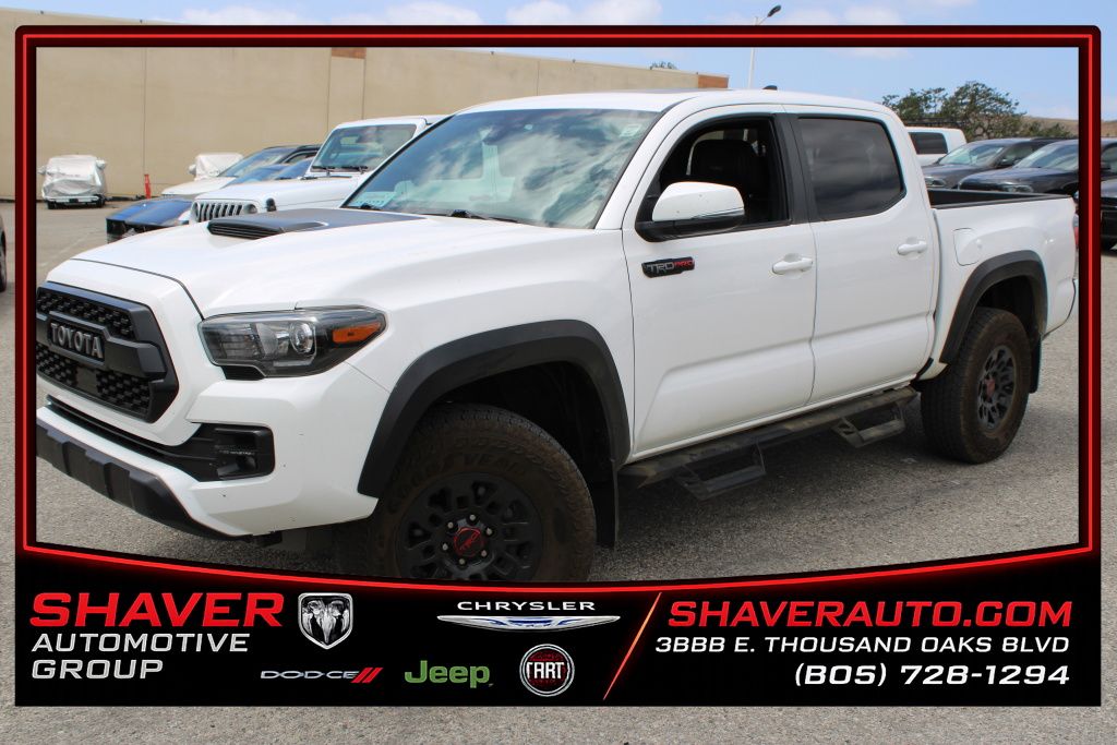 Super White 2019 Toyota Tacoma Pickup Truck Four-Wheel Drive 6-Speed Automatic