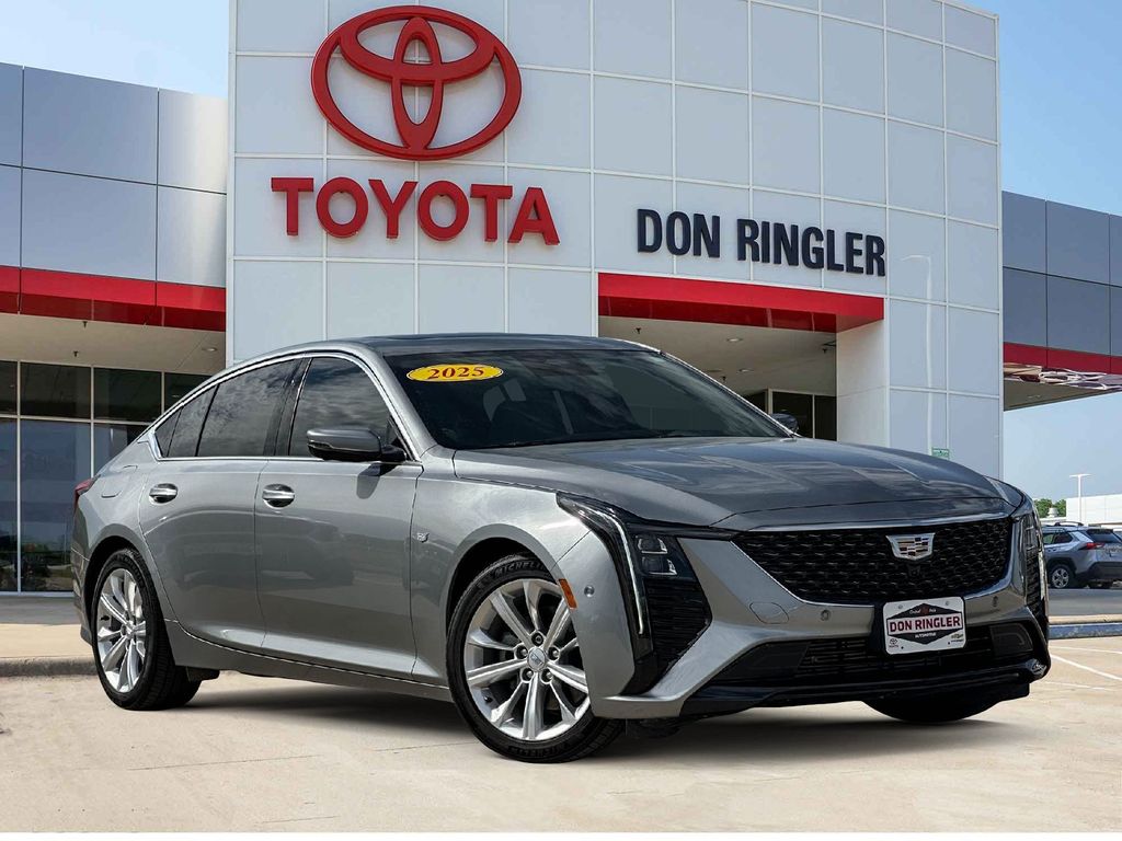 Argent Silver Metallic 2025 Cadillac CT5 Sedan Rear-Wheel Drive Automatic